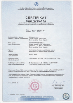 Certifik&aacute;t Silkot Blue 2