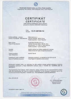 Certifik&aacute;t Silkot Blue 3